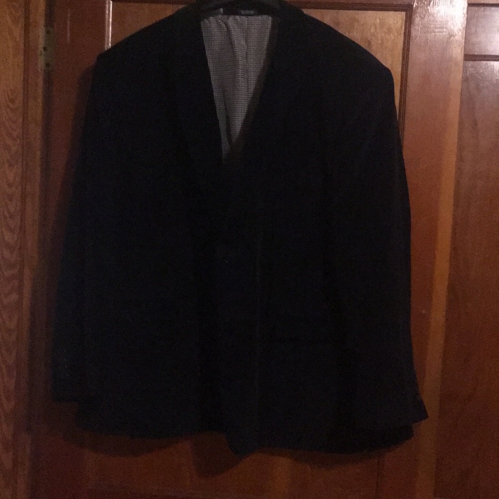 Black cords sport coat 56R